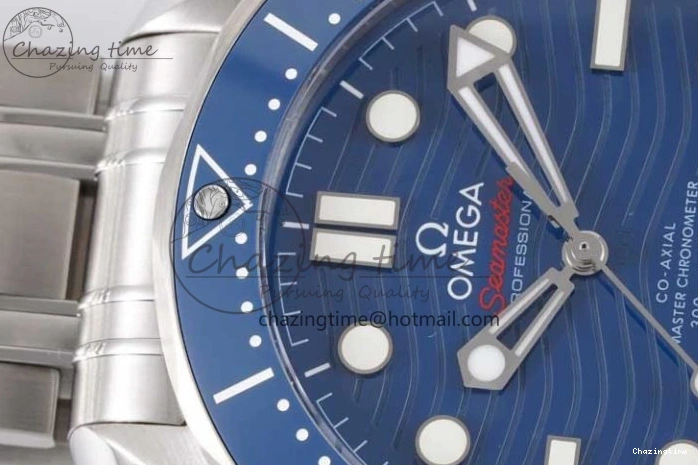 0210 Seamaster Diver 300M SS Blue Ceramic Bezel JVSF 1:1 Best Edition Blue Dial on SS Bracelet A SportInspired 7792
